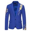 Comércio Exterior Código Europeu Amazon Novo Terno Masculino Paisley Bronzeado Estampado Masculino Casamento Casual Slim-fit X10
