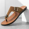 Chinelos masculinos, antiderrapantes, resistentes ao desgaste, chinelos de sola reta, sapatos de praia masculinos da moda, chinelos masculinos com toque de alta qualidade