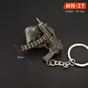 Mini Colgante Pubg P90 S686 Dp-28 Llavero de Aleación Modelo de Arma de Metal Juguete Adorno