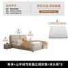 Cama Doble Cama Suave Cama de Arte de Cuero Ecológico Estilo Crema Simple Moderno Casa de Alquiler Apartamento Pequeño Hogar Cama Grande