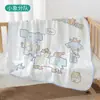 Toalha de banho para bebê, toalha de banho de seis camadas de gaze estampada, toalha de banho de desenho animado para bebê, cobertor para soneca de jardim de infância, pequeno cobertor para passeios