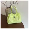 Bolsa de gelatina de gran capacidad, bolsa transparente de colores caramelo, bolso de mano tipo tote, bolso Kelly de moda y versátil para el día a día, bolso de hombro para mujer