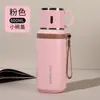 Copo Térmico Masculino Grande Capacidade para Exterior Aço Inoxidável 316 Copo com Separação de Chá e Água Copo de Água Portátil para Carro