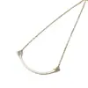 Collar de Cara Sonriente para Mujer, Plata de Ley 925, Oro Rosa de 18 Quilates, Colgante de Sonrisa Estilo Marca T, Cadena de Clavícula Versátil de Nicho, Lujo Ligero
