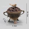 Fogão Boshan Retrô, Queimador de Incenso de Ponta de Dedo Dragão e Fênix, Queimador de Incenso Criativo Torre de Incenso, Queimador de Incenso Auspicioso, Ornamentos Zen para Casa
