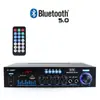 Amplificador Sunbuck para Karaoke con Transformador de Alta Potencia, Ranura para Tarjeta, Control Remoto, Azul