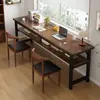 Mesa retangular longa, mesa para computador de mesa, conjunto de mesa e cadeira de escritório, um conjunto completo de mesas, bancada retangular para sala de estar em casa