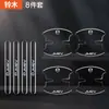 Tira de goma anticolisión para puerta de coche, pegatina antiarañazos para manija de hueco de puerta, pegatina protectora transparente antiarañazos decorativa personalizada, universal