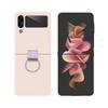 Adecuado para funda de teléfono móvil Samsung Zflip8 Ultra-delgada, Pantalla plegable Anillo de extracción de cinta de seda mate, Funda de teléfono móvil Zflip7