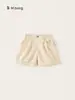Ropa para Niños Youbao Shorts para Niñas Verano Nuevas Llegadas Bebé Dobladillo Enrollado Pantalones de Corte A Cintura Floral Color Sólido Pantalones Casuales para Niños Pequeños