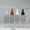 En stock venta al por mayor botella de punta de 70 ml botella de plástico transparente PET botella de plástico de punta botella de tinta botella de pigmento