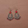 Brincos retrô de estilo étnico que combinam com tudo, brincos elegantes de borla boêmia para férias femininas, brincos longos personalizados europeus e americanos