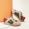 Jiezhou 2026 Primavera Nuevo Estilo Vintage Primera Capa Piel de Vaca Hueco Delantero con Cordones Colorblock de Commuter Moda Zapatos Planos para Mujer