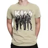 Talla europea transfronterizaCamiseta gráfica de banda clásica top KISS camiseta de hombre negro azul gris