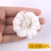 Yiwu Tela de Seda de Microfibra Materiales de Flores DIY Flor Artificial Hecha a Mano Pasador de Pelo Accesorios de Tela Accesorios Al Por Mayor