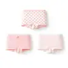 Calzoncillos tipo bóxer de algodón para niñas Balabala Shorts Triangulares para Niños Pequeños y Grandes Ropa Interior de Cuatro Esquinas para Bebés Paquete de Tres de Clase A