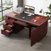 Escritorio ejecutivo de alta gama, nuevo juego de escritorio y silla de oficina estilo chino, muebles de oficina de alta gama, escritorio ejecutivo para gerente