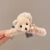 Pinza de garra floral para otoño e invierno para mujer, pinza de tiburón grande de alta gama para cabello grueso, accesorio para el cabello Maillard