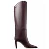 Estilo simples europeu e americano, nova moda, passarela, botas retas de salto alto e salto alto, botas femininas plus size