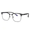 Marco Grande de Plástico y Acero para Gafas Ópticas Transfronterizo Nuevo Estilo Japonés Retro Marco para Gafas de Hombre Se Puede Equipar con Miopía Fabricante 25