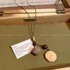 Nova Colar Pingente Longo de Bolota Estilo Chinês para Mulheres, Acessórios de Corrente de Suéter de Madeira Zen Estilo Étnico Retrô