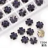 Serie K9 con Forma de Corazón Flor de Cerezo Rosa Ciruela Recubierto Pedrería con Espalda Puntiaguda Flor Pequeña 3D Arte de Uñas Pedrería de Cristal Venta al por Mayor Accesorios Europeos y Americanos