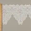 Ribete de encaje láser de pestañas estilo francés, material de encaje elástico de nailon-spandex, encaje decorativo para lencería, sujetadores y faldas.