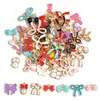 Estilos y Colores Mixtos Aleatorios Esmalte Moño Pequeños Colgantes Estilo Coreano Estilo Ins Joyería Collar Pulsera Pendientes Materiales DIY
