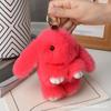 Colgante de Peluche de Conejo Lindo Imitación Accesorio de Peluche Llavero de Coche Lindo para Chicas Colgante de Bolso
