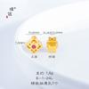 Accesorios DIY de oro de arena vietnamita de larga data, la Verdad de Seis Caracteres y Tilian Paz Felicidad Cuentas Redondas Doradas para Mujeres