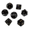 Atacado do Fabricante Jogo de Tabuleiro Dnd Dungeons and Dragons Conjunto de Dados Poliedros Z03 Pedra Olho de Gato Preto Conjunto de Sete Dados