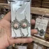 Pendientes de Pieza Bordada Vintage Bordados a Mano de Estilo Étnico de Moda, Colgantes de Oreja Pequeños Cortos con Borlas, Joyería de Plata Miao de Yunnan para Mujeres