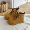 Botines tipo Martin para niña, nueva colección otoño/invierno 2026, botines infantiles, botines amarillos pequeños, versátiles y con estilo, adecuados para estudiantes y bebés, botines cortos de moda