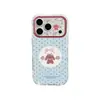 Adecuado para funda de iPhone 17 Pro Max iPhone 16, funda coreana de alta gama para mujer de cobertura total con estrellas, lazos y conejos