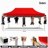 Toldo Protector Solar para Exteriores, Carpa Plegable, Sombrilla Grande de Cuatro Esquinas Engrosada y Reforzada, Carpa de Exposición para Montaje de Puesto, Impresión Personalizada con Publicidad