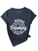 Amazon Wish Sitio Independiente Cómodo y Elegante Cuello en V para Mujer ¡Advertencia! La Camiseta de Manga Corta para Niña