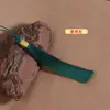 Borla de Seda de Hielo de Poliéster de 12 cm con Hilo Dorado DIY Hecho a Mano Colgante de Borla Hanfu Qipao