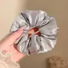 Pañuelo Cuadrado a Cuadros Estilo Coreano para el Cabello, Goma Elástica Estilo Perezoso, Cuerda para Moño de Gama Alta, Goma para el Cabello Dulce
