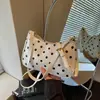 Transfronterizo 2026 Verano Nuevo Lunares Moda Versátil Bolso de Hombro Casual Viajes Diarios Combinación Bolso Cruzado Tipo Cubo