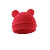 Chapéu de Bebê Infantil Estilo Comércio Exterior 2024 Chapéu para Recém-Nascido Camada Única Cor Sólida Primavera Outono Chapéu com Orelhas do Mickey Fofo