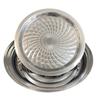 Plato Redondo Grande de Acero Inoxidable Transfronterizo, Bandeja de Plato de Girasol Profundizada y Engrosada, Juego de Platos para Frutas Impresos, Bol Poco Profundo, Venta al Por Mayor Transfronteriza