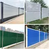 Venta directa de cercas perforadas de estructura de acero de color para sitios de construcción, paneles a prueba de viento para ingeniería municipal y cercas de lámina metálica