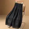 Saia Branca Francesa para Mulheres Outono 2025 Novo Design Nicho Borda de Renda Elegante Cintura Alta Saia Evasê