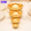 Ornatos populares de imitação de lingote de ouro maciço, tigela de tesouro, decoração de pote de arroz, adereços de lingote de ouro, ornamentos de fundo, artesanato
