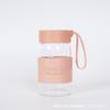 Taza de vidrio para mujer, de alto valor de color, mini taza portátil para café, jugo, desayuno, taza de leche de soja, taza de agua potable, taza de té