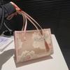 Guofeng Bolsa de flores bordadas 2024 Nova bolsa feminina para deslocamento Bolsa de axila de grande capacidade Bolsa feminina para mãe