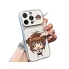 Dibujo animado versión Q Sakura sorprendida adecuado instantáneamente se convierte en funda de teléfono iPhone 18 en Apple 17 Pro Max funda protectora 16