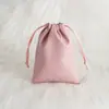 Suministrado Directamente por el Fabricante, Bolsas Rosadas de Piel Sintética para Joyería, Bolsas de Almacenamiento, Bolsas de Joyería con Cordón, Bolsas de Terciopelo para Empaquetar Auriculares, Hecho a Medida