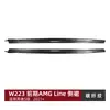 Aplicável para Mercedes-Benz Classe S W223 Linha AMG 2021+ Estágio Inicial Difusor de Saia Lateral Pequeno Kit de Carroceria Acessórios de Modificação