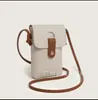 Bolso bandolera de un solo hombro diseño simple vertical para teléfono práctico para ir al trabajo moda bolso pequeño bolso de tacto suelto